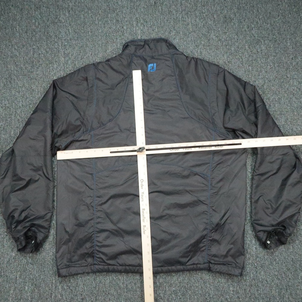 FootJoy Jacket Mens XL Black‎ Insulated Golf Zip Edgewood Valley Country Club - Picture 9 of 12
